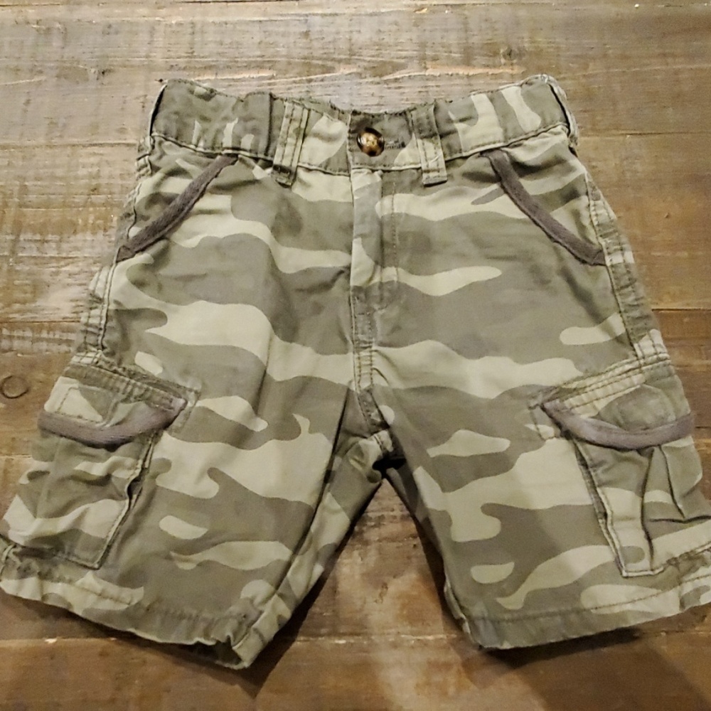 Boy's Camoflauge Cotton Shorts
